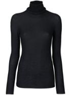 Avant Toi - Roll Neck Top - Women - Silk/polyester/cashmere - Xs, Blue, Silk/polyester/cashmere