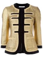 Givenchy 'grain De Poudre' Jacket, Women's, Size: 38, Grey, Polyamide/viscose/metallized Polyester