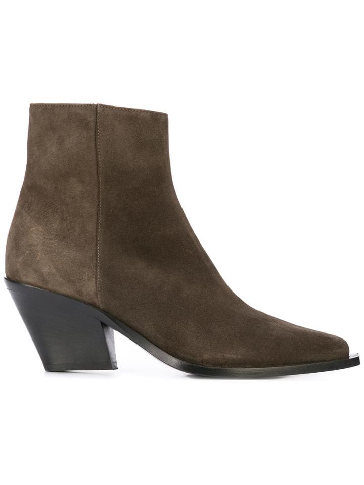 Barbara Bui Chunky Heel Boots - Brown