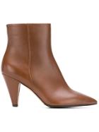 The Seller Pointed Ankle Boots - Brown