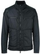 Hackett Banded Collar Zipped Jacket, Men's, Size: Medium, Black, Nylon/polyester