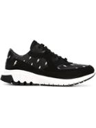 Neil Barrett Urban Runner Sneakers, Men's, Size: 39, Black, Calf Leather/leather/rubber