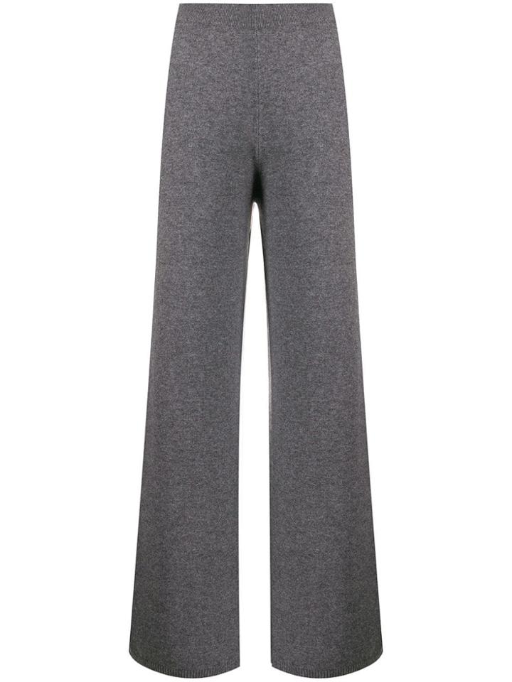 Joseph Knitted Flared Trousers - Grey