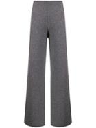 Joseph Knitted Flared Trousers - Grey