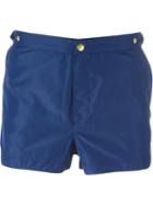 Eleventy Front Button Swim Trunks