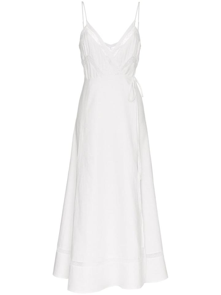 Reformation Daria Wrap Over Maxi Dress - White
