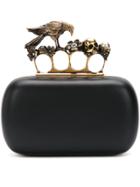 Alexander Mcqueen Hand Cuff Clutch - Black