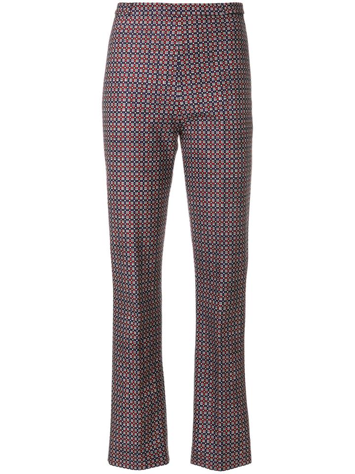 Prada Check Trousers - Multicolour