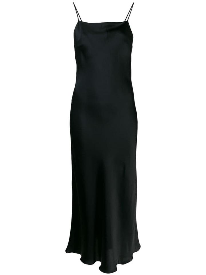 Roberto Collina Long Slip Dress - Black
