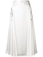 Victoria Beckham Side Drape Skirt - White