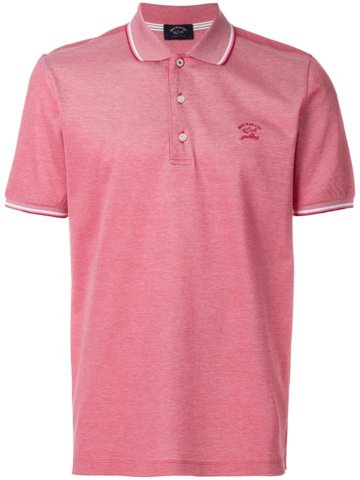 Paul & Shark Short Sleeved Polo Shirt - Red