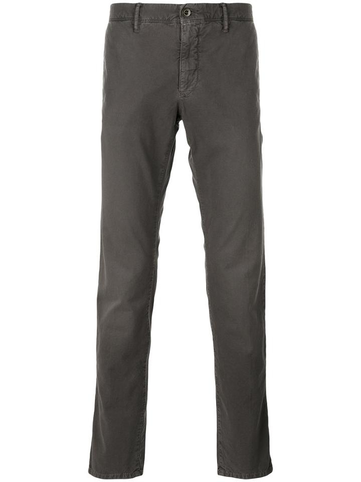 Incotex - Straight Leg Trousers - Men - Cotton/spandex/elastane - 29, Brown, Cotton/spandex/elastane
