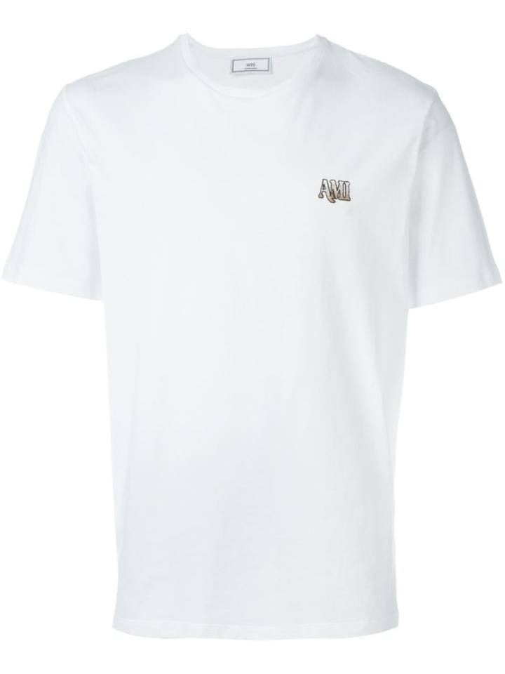 Ami Alexandre Mattiussi Logo Embroidered T-shirt