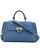 Salvatore Ferragamo Sofia Medium Tote Bag - Blue