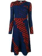M Missoni Jacquard Knit Geometric Dress - Blue