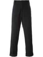 Geoffrey B. Small Flap Pocket Trousers, Men's, Size: 52, Blue, Silk/wool