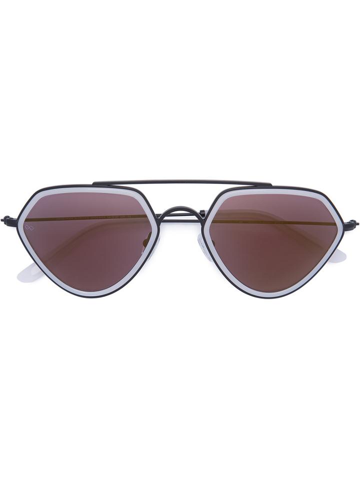 Smoke X Mirrors Geo Ii Sunglasses, Adult Unisex, White, Metal