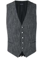 Tagliatore - Brian Waistcoat - Men - Cotton/acrylic/polyamide/lyocell - 52, Grey, Cotton/acrylic/polyamide/lyocell