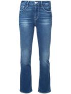 Frame Cropped Flared Jeans - Blue