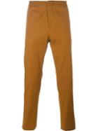 Msgm Conico Trousers, Men's, Size: 50, Brown, Cotton/spandex/elastane