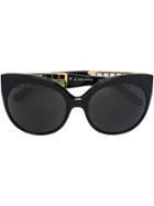 Linda Farrow Cat Eye Sunglasses - Black