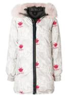 Mr & Mrs Italy Camouflage Print Puffer Coat - Neutrals