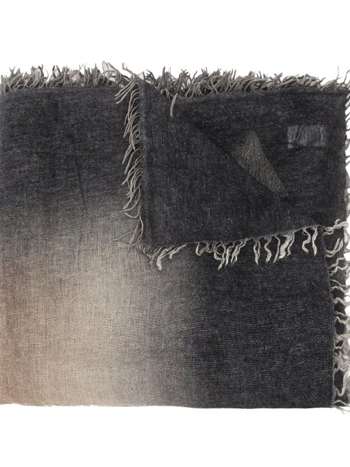 Faliero Sarti Degradé Scarf, Adult Unisex, Black, Silk/cashmere/virgin Wool