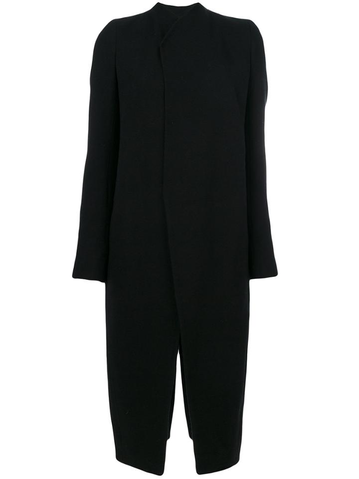Rick Owens Hooded Coat - Black