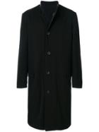 Lemaire Reversible Button Up Coat - Black