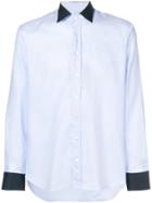 Etro Contrasting Panel Shirt - Blue