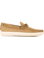 Tod S Suede Loafers, Men's, Size: 43.5, Nude/neutrals, Rubber/suede/leather