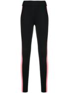 No Ka' Oi Stripe Detail Sports Leggings - Black