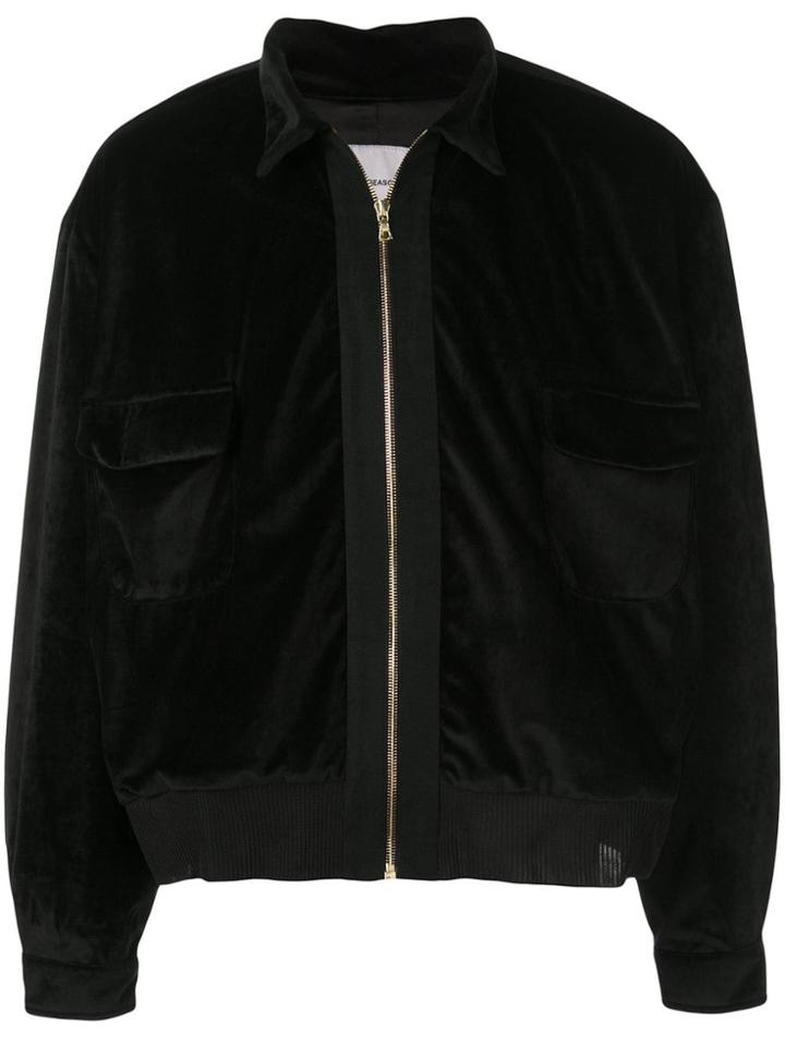 Nasaseasons Velvet Bomber Jacket - Black