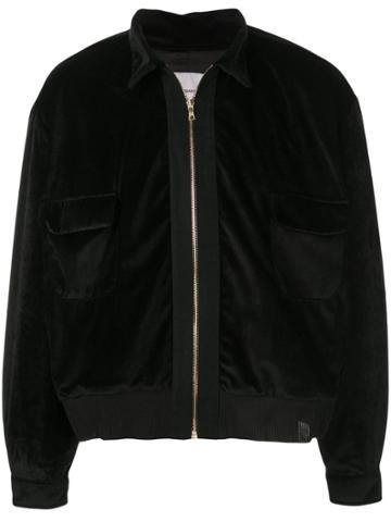 Nasaseasons Velvet Bomber Jacket - Black