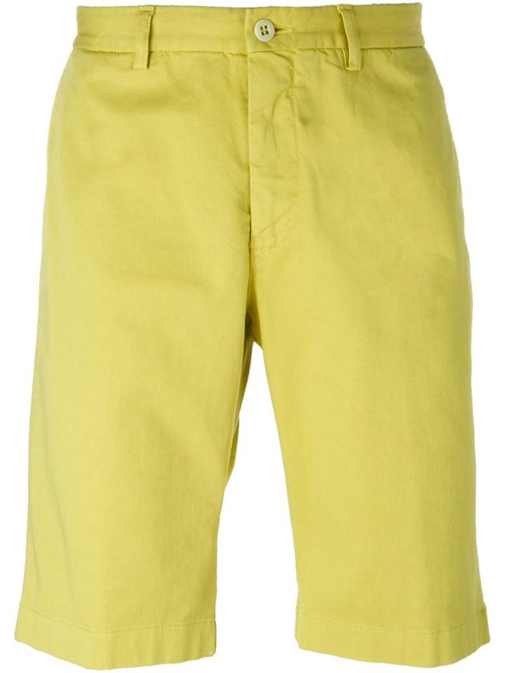 Etro Chino Shorts, Men's, Size: 48, Yellow/orange, Cotton/spandex/elastane