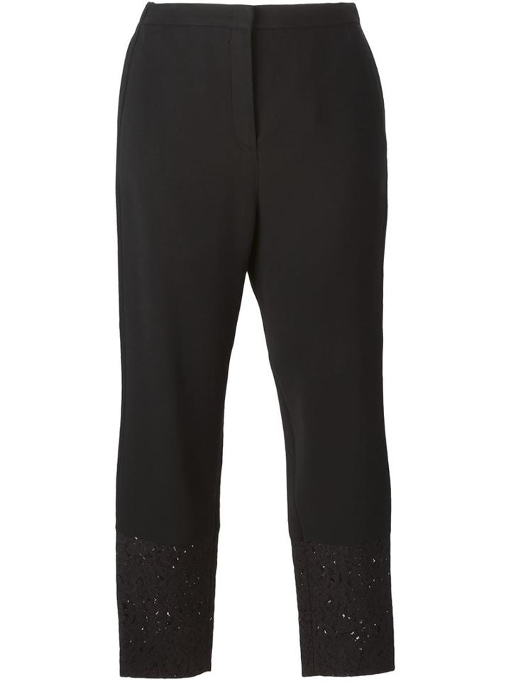 N.21 Lace Panel Cropped Trousers