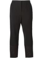 N.21 Lace Panel Cropped Trousers