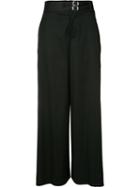 Alyx - Belted Palazzo Pants - Women - Cotton/spandex/elastane - M, Women's, Black, Cotton/spandex/elastane