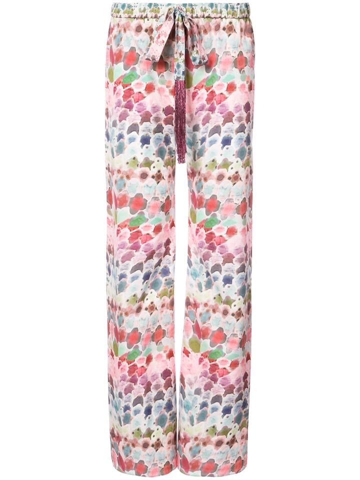 Alexis Printed High-waist Trousers - Multicolour
