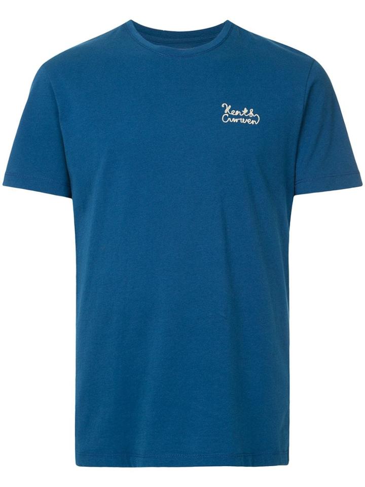 Kent & Curwen Embroidered Logo T-shirt - Blue