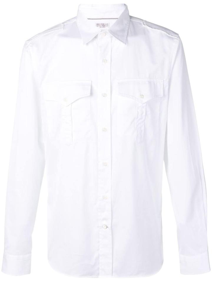 Brunello Cucinelli Chest Pocket Shirt - White