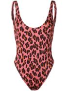 Stella Mccartney Leopard-print Swimsuit - Pink