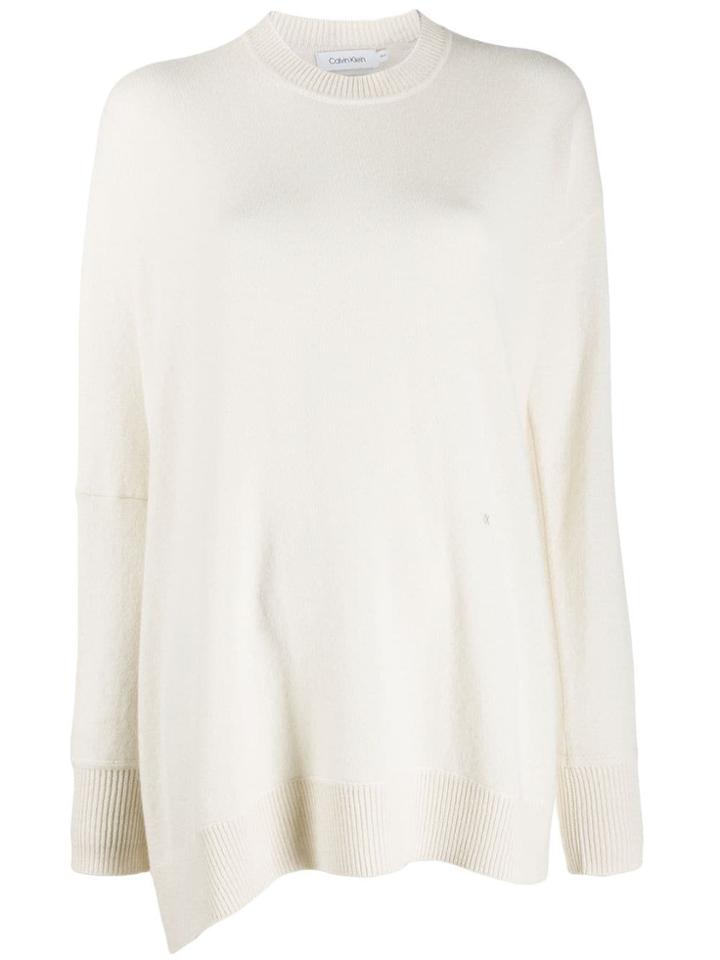 Calvin Klein Relaxed Shape Knit Top - Neutrals