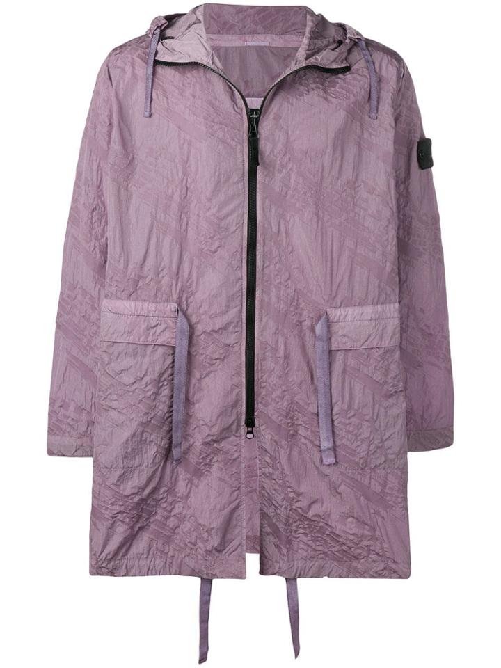Stone Island Shadow Project Packable Logo Patch Raincoat - Purple
