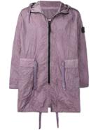 Stone Island Shadow Project Packable Logo Patch Raincoat - Purple