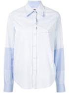Fine Striped Shirt - Women - Cotton - 44, Blue, Cotton, Mm6 Maison Margiela