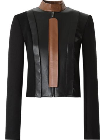 Gloria Coelho Leather Panel Jacket
