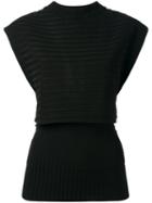 Erika Cavallini Easter Knitted Blouse, Size: 42, Black, Polypropylene