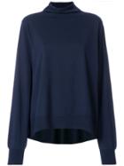 Wunderkind Flared Turtleneck Sweater - Blue