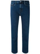 Calvin Klein Jeans - High Rise Cropped Jeans - Women - Cotton - 30, Blue, Cotton